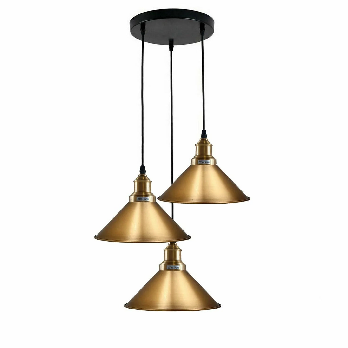 3-Light Hanging Cone Shade