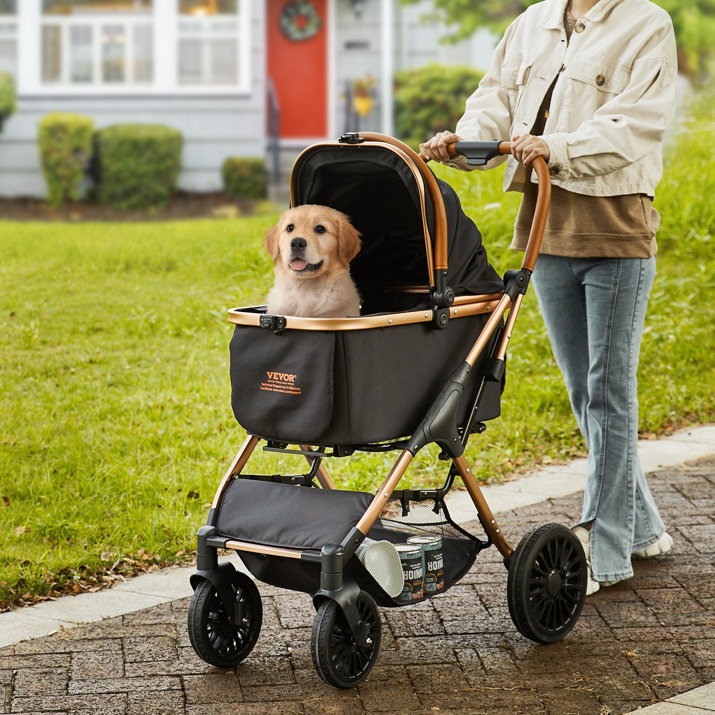 4 Wheel Dog Stroller