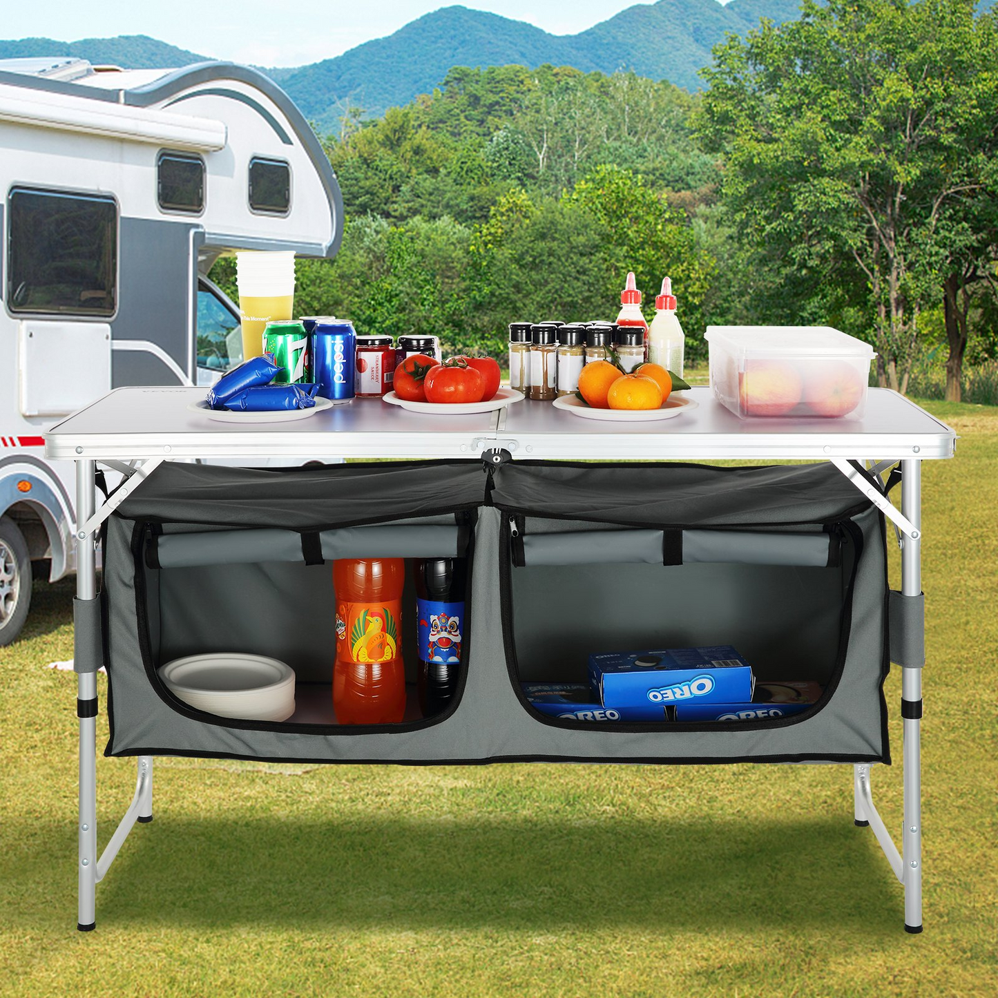 Camping Kitchen Table, Quick set-up