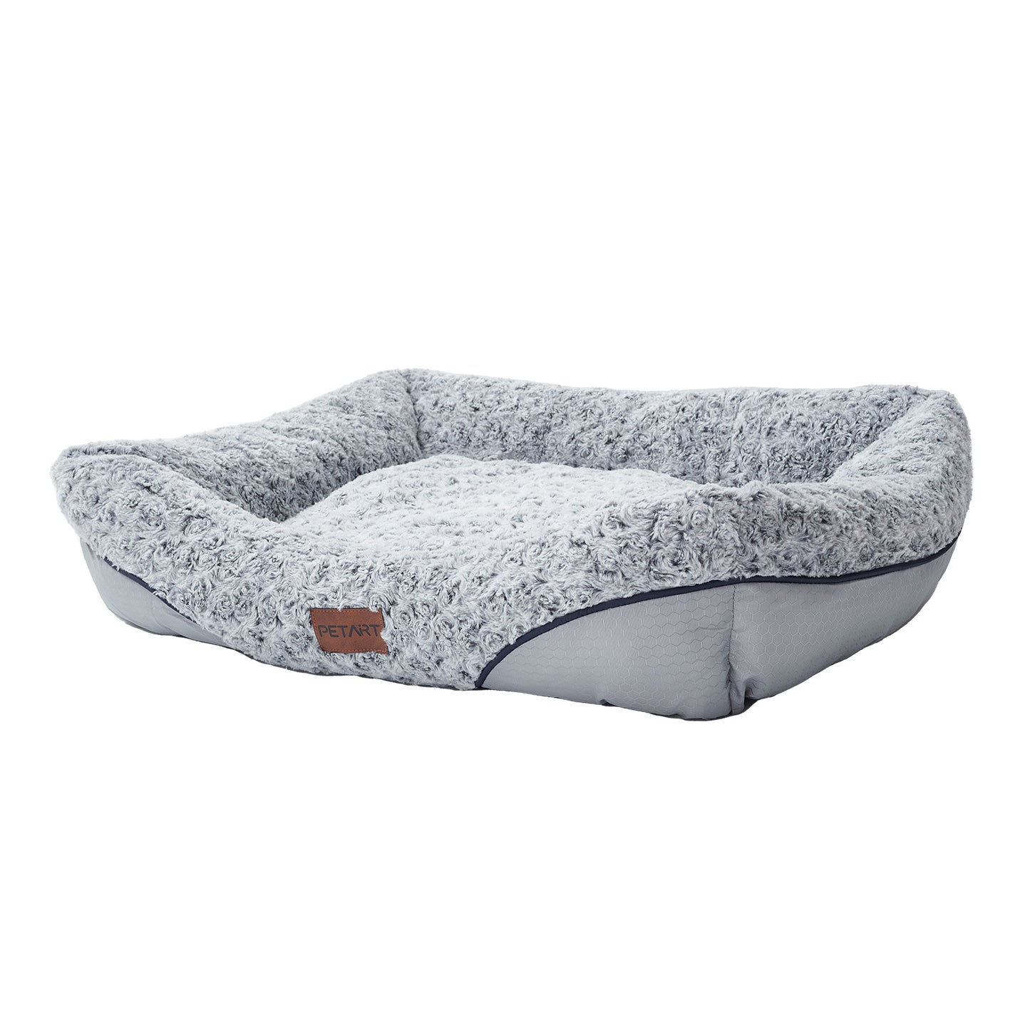 Swirl Rose Velvet Dog Bed