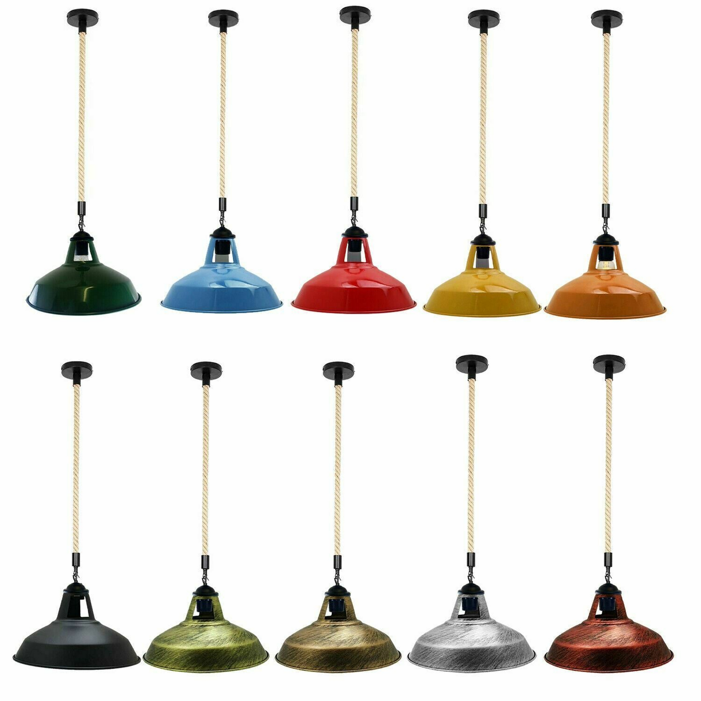 Barn Pendant Lights Hanging Rope Fixtures