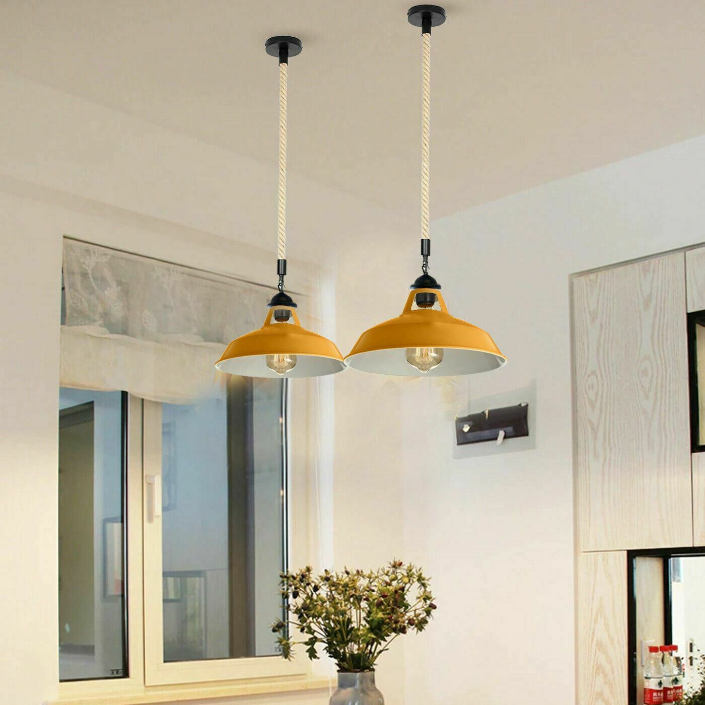 Barn Pendant Lights Hanging Rope Fixtures