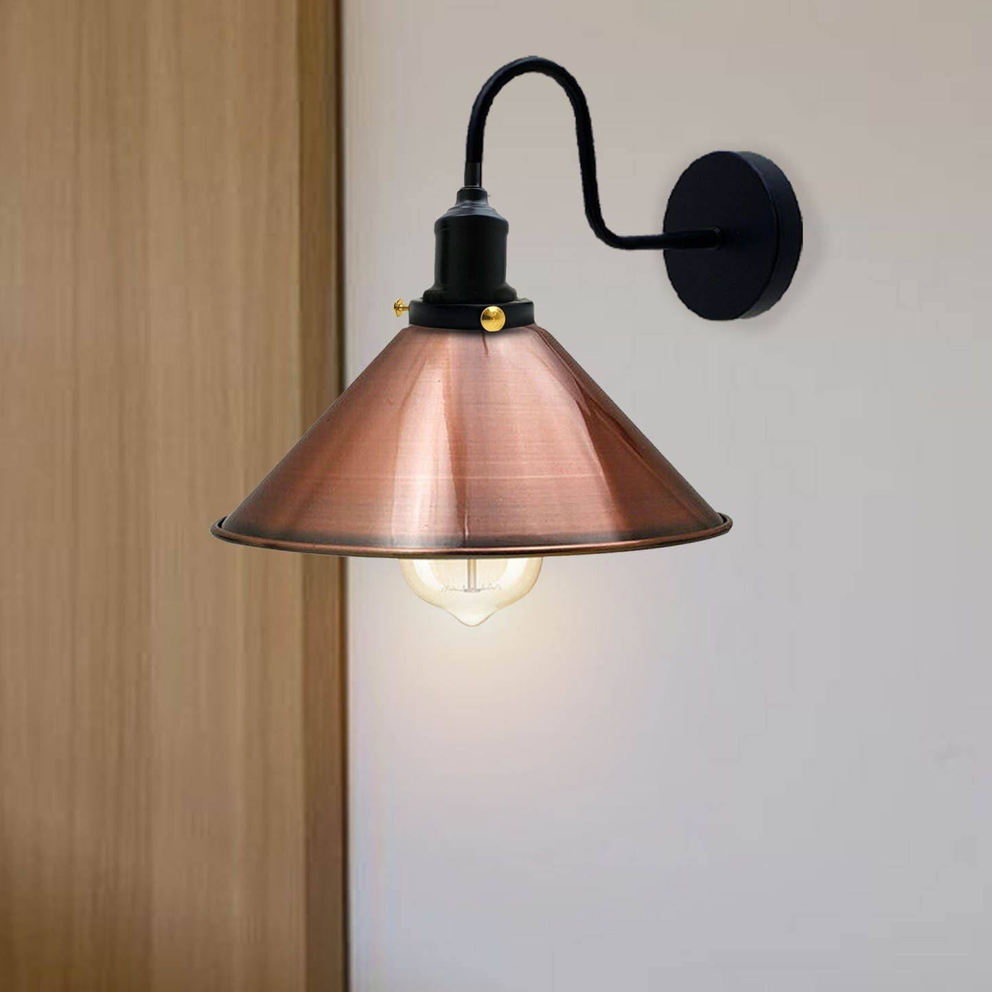 Wall Sconce Metal Cone Lamp Shade Lighting