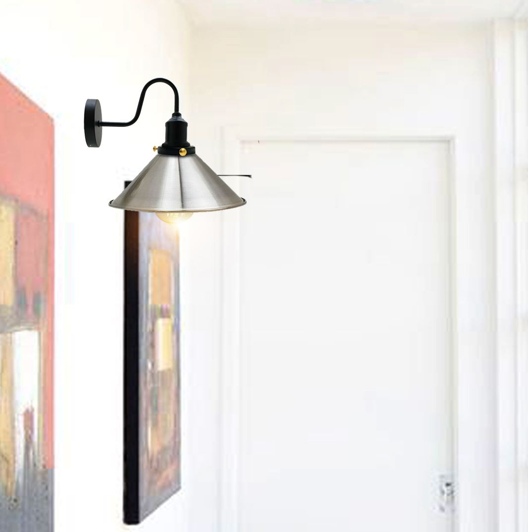 Wall Sconce Metal Cone Lamp Shade Lighting