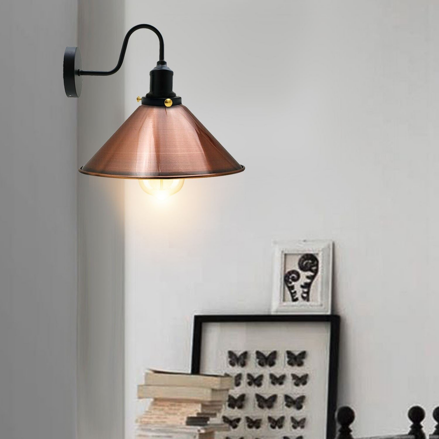 Wall Sconce Metal Cone Lamp Shade Lighting