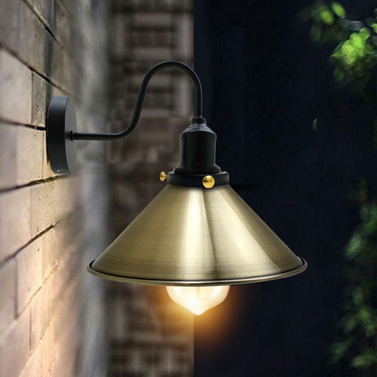 Wall Sconce Metal Cone Lamp Shade Lighting