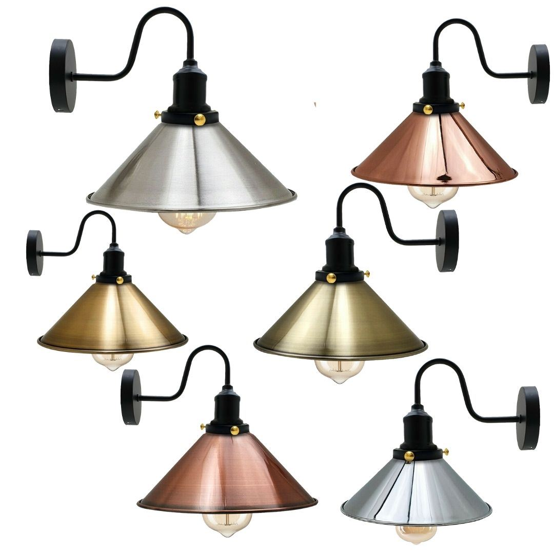 Wall Sconce Metal Cone Lamp Shade Lighting