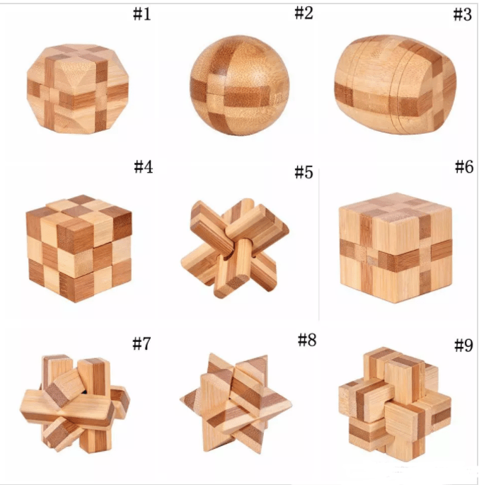 Wooden interlocking puzzle