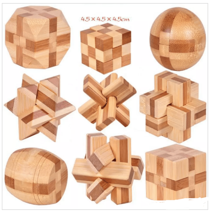 Wooden interlocking puzzle