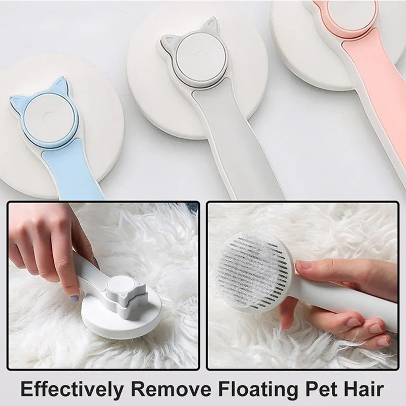 Self Cleaning Dog Cat Slicker Brush