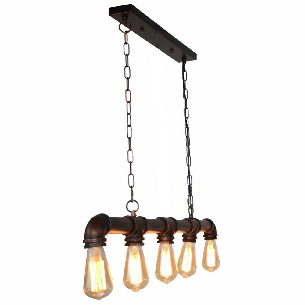 Farmhouse Metal Pipe Pendant Light