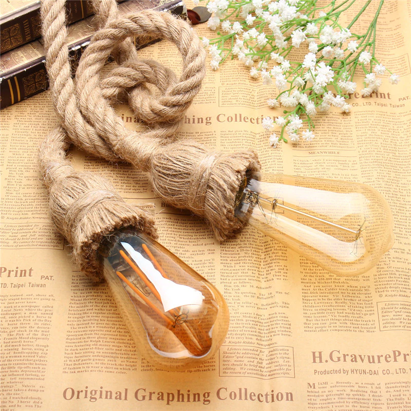 Hemp Rope Pendant lighting