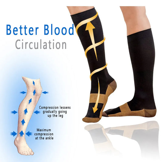 Copper Compression Socks Men Women