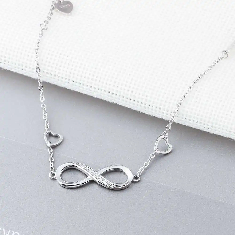 925 Sterling Silver Infinity Bracelet