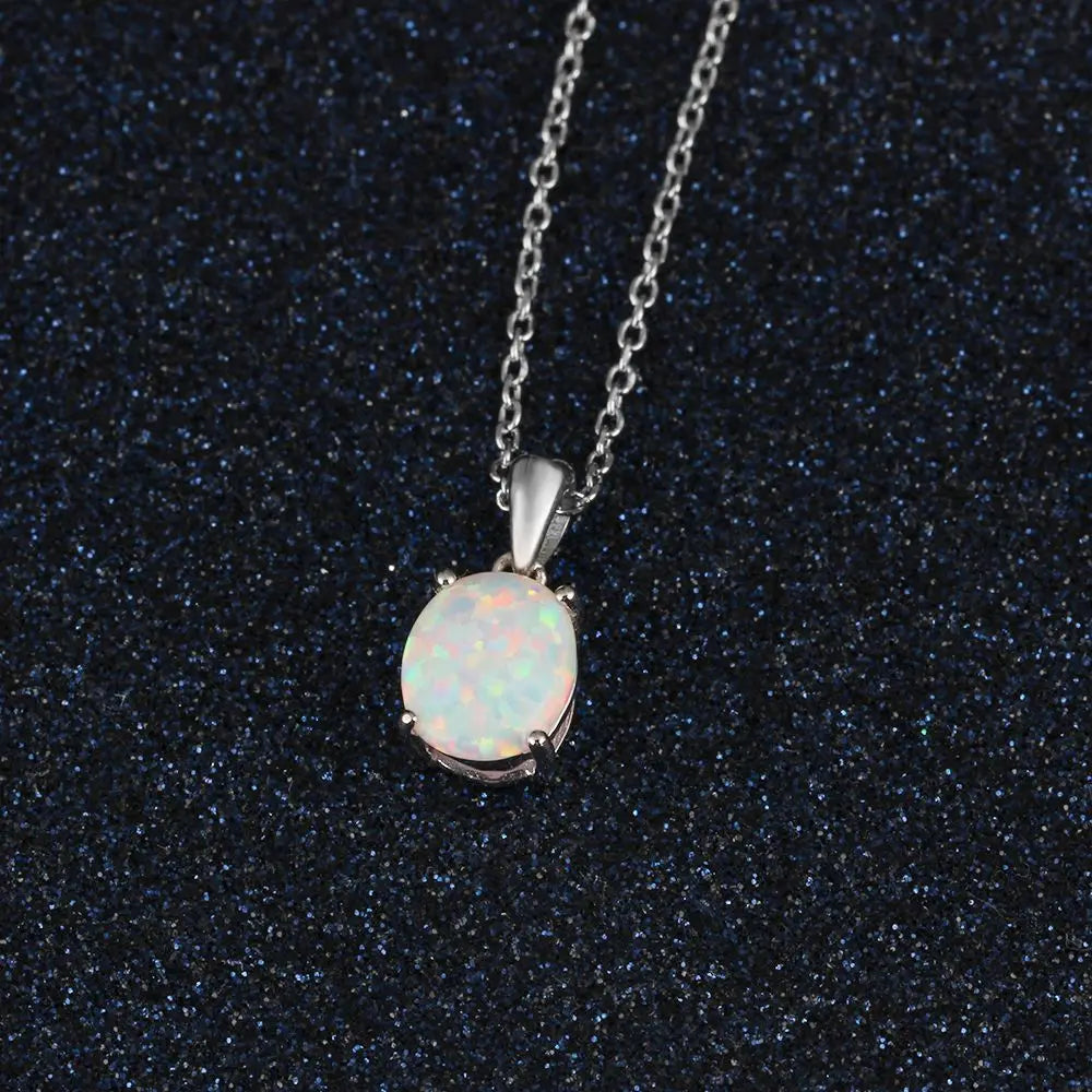 Opal Women's Neck Chain Necklace