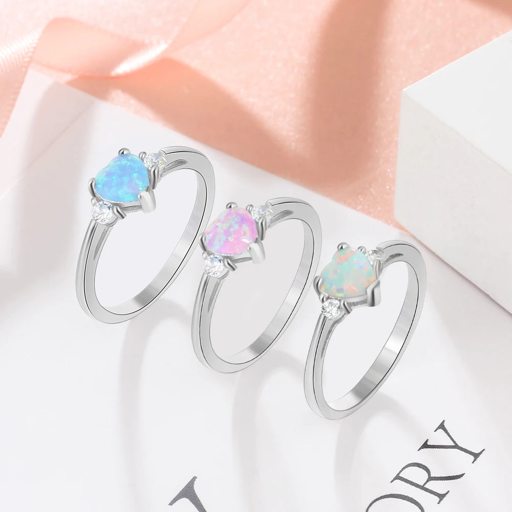 Classic Silver Eternal Heart Rings