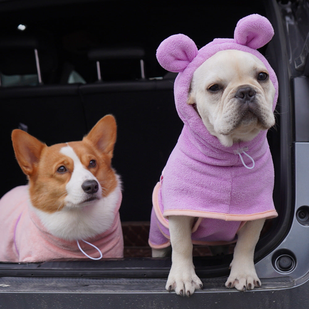 Bathrobe Dog Bath Towel