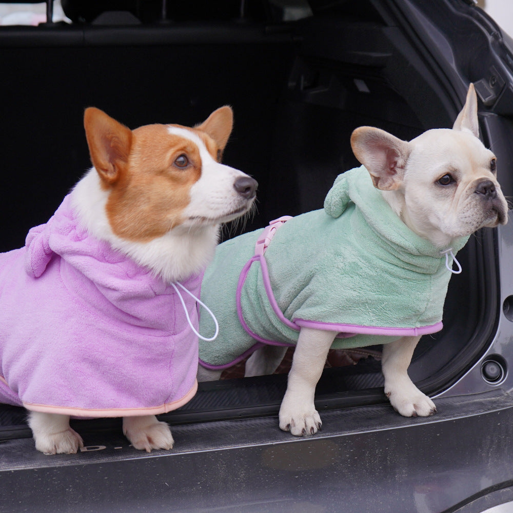 Bathrobe Dog Bath Towel