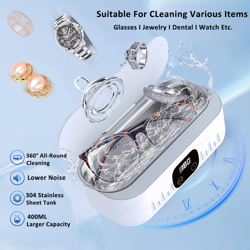 Ultrasonic Glasses Jewelry Cleaner Machine