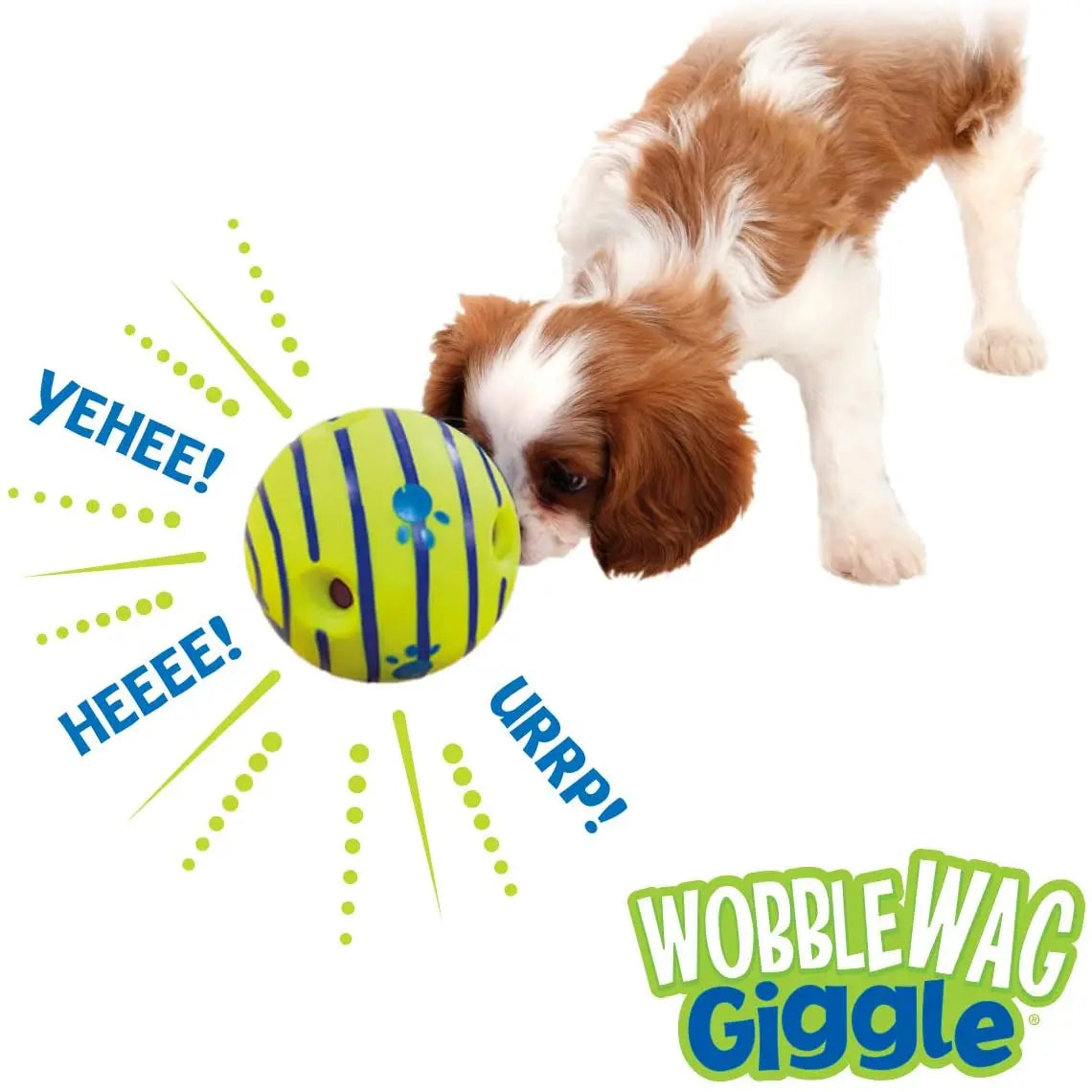 Wobble Wag Giggle Glow Ball  Interactive Dog Toy