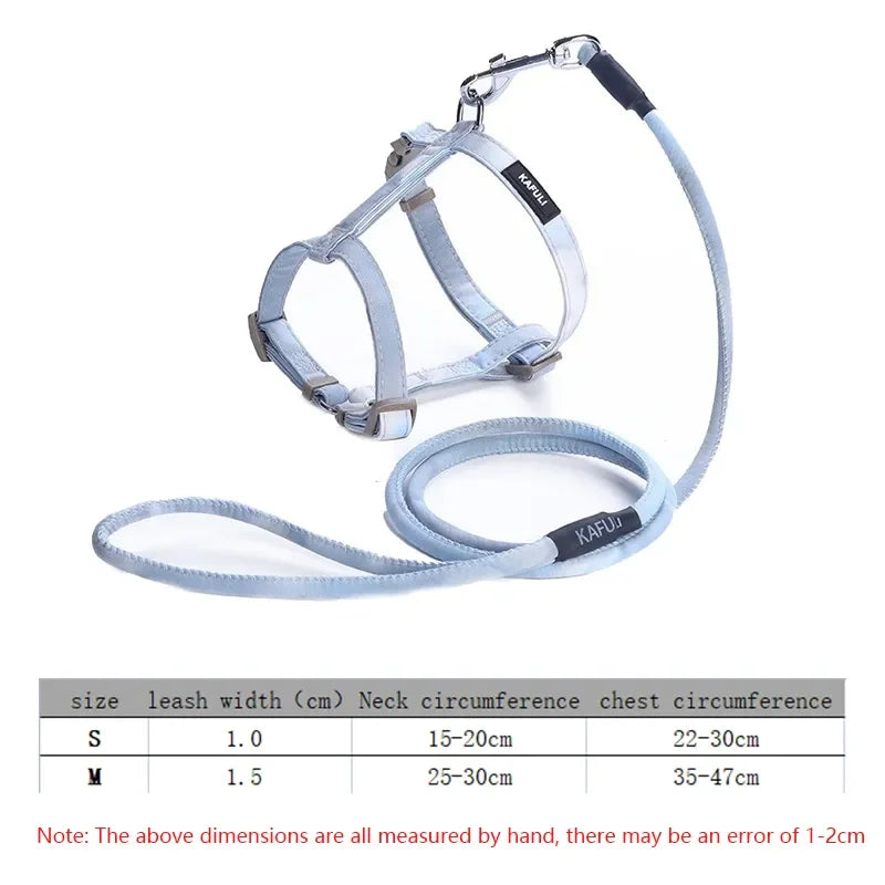 Adjustable Cat Harness and Leash Set