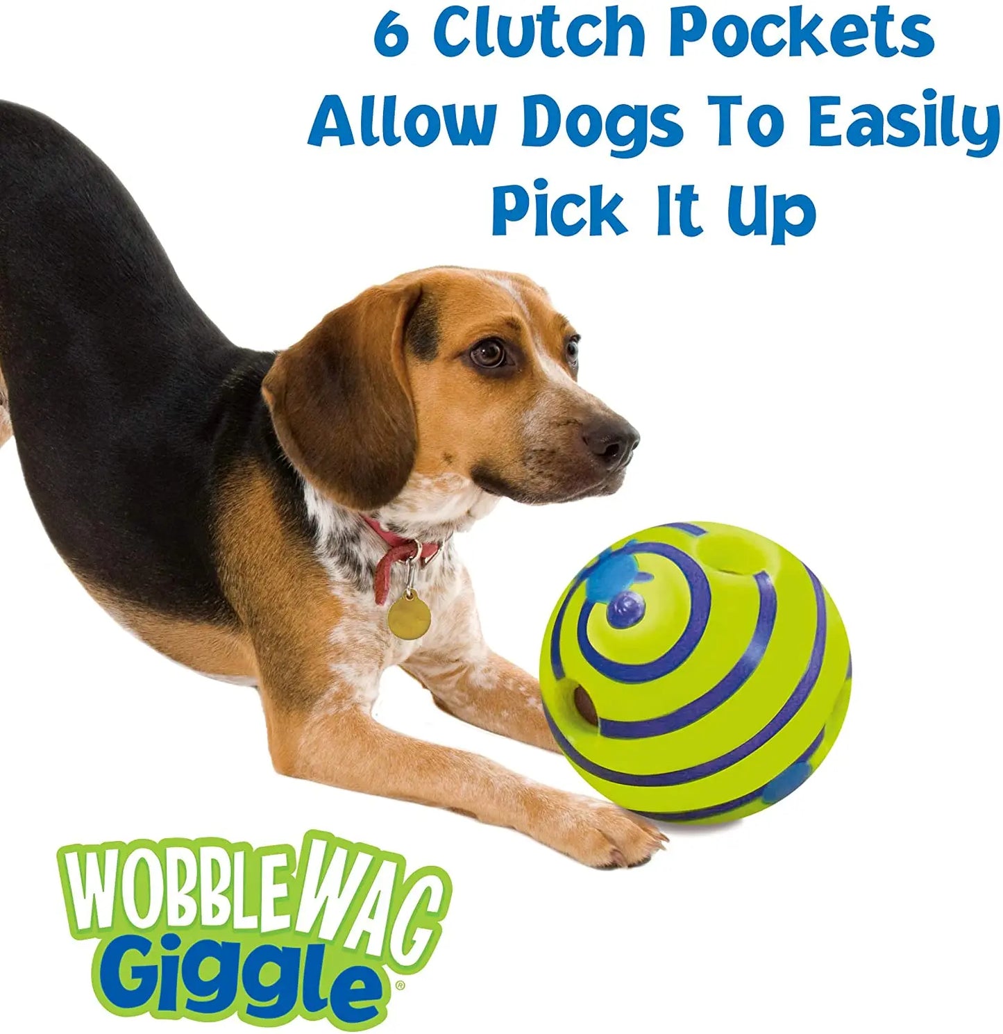 Wobble Wag Giggle Glow Ball  Interactive Dog Toy