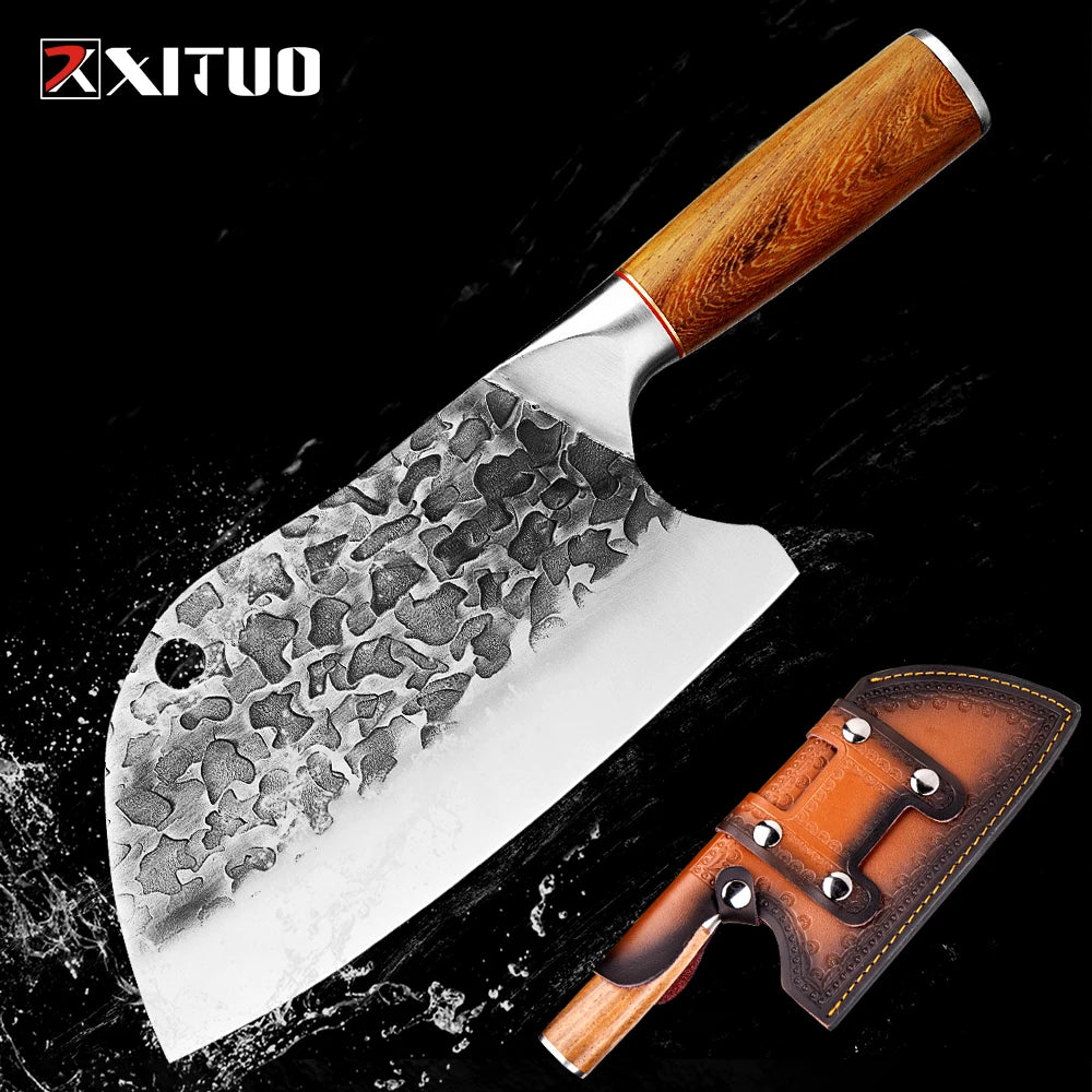 Kitchen Knife Handmade 440c Stainless Steel Blade