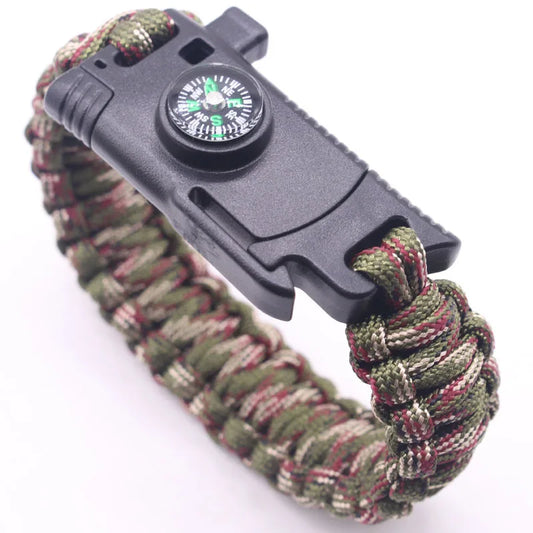 Multi-Function Outdoor Survival Bracelet