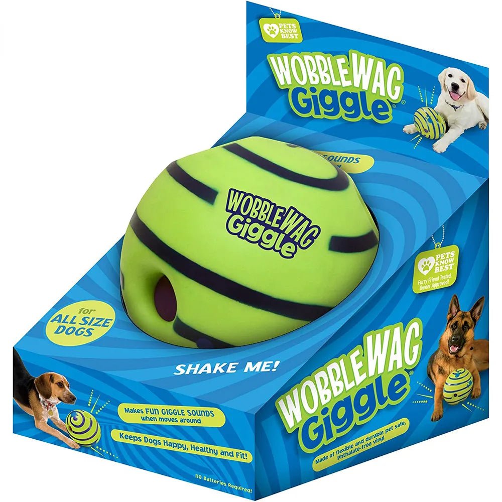 Wobble Wag Giggle Glow Ball  Interactive Dog Toy