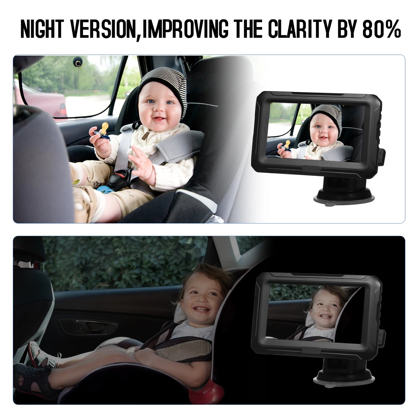 Baby Dash Cam Monitor with Camera Night Vision