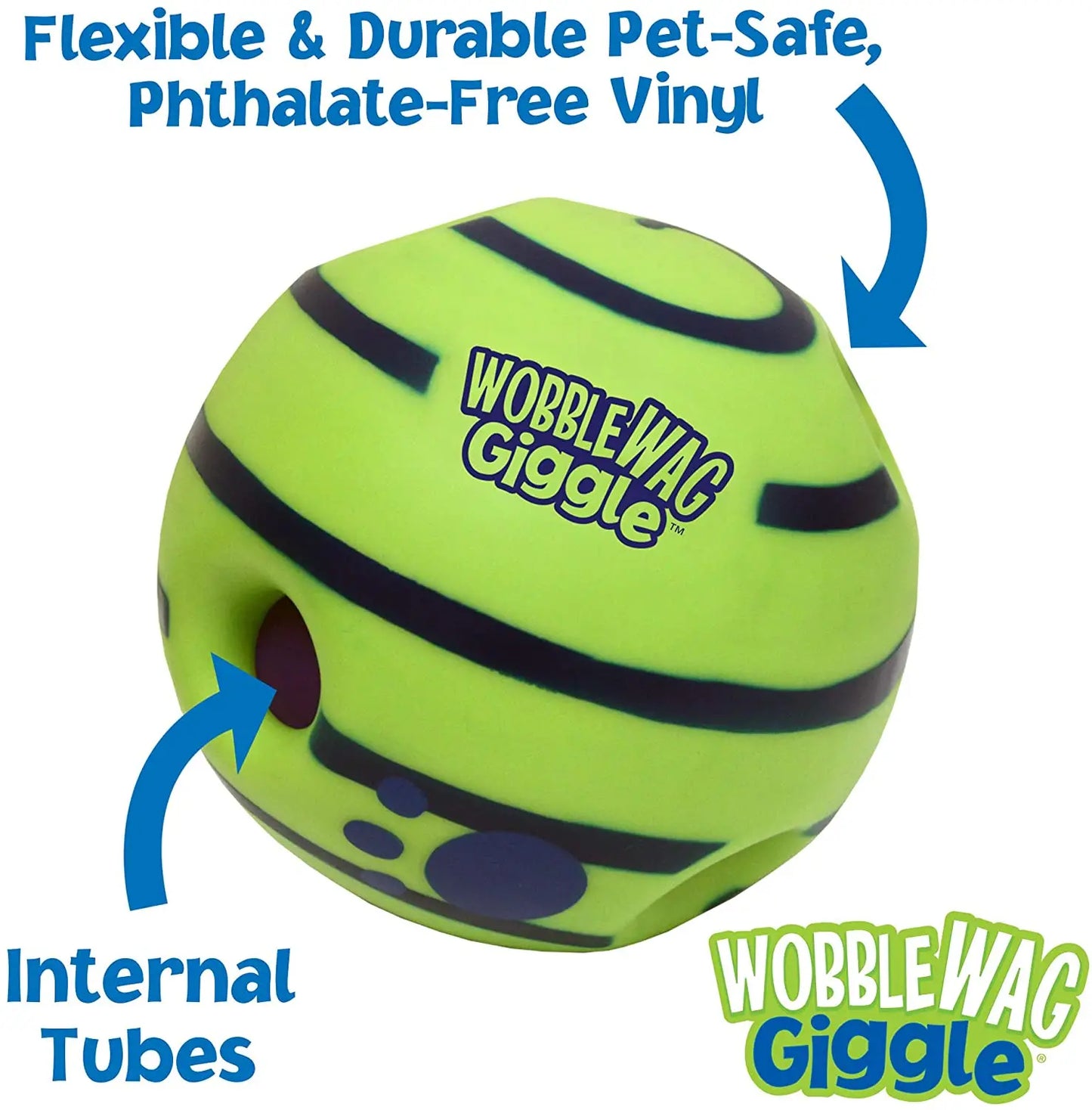 Wobble Wag Giggle Glow Ball  Interactive Dog Toy