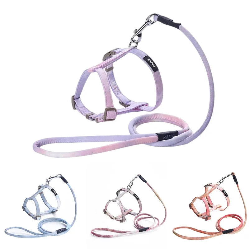 Adjustable Cat Harness and Leash Set