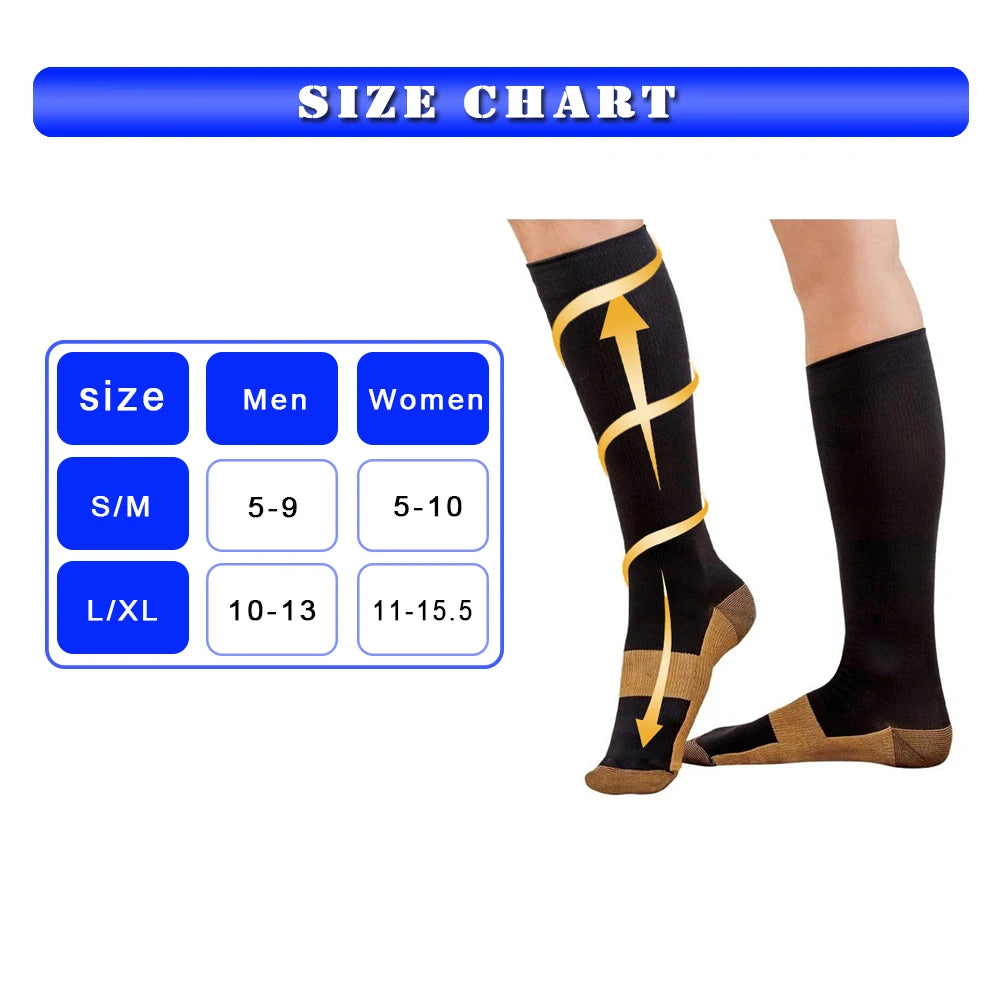 Copper Fiber Compression Socks