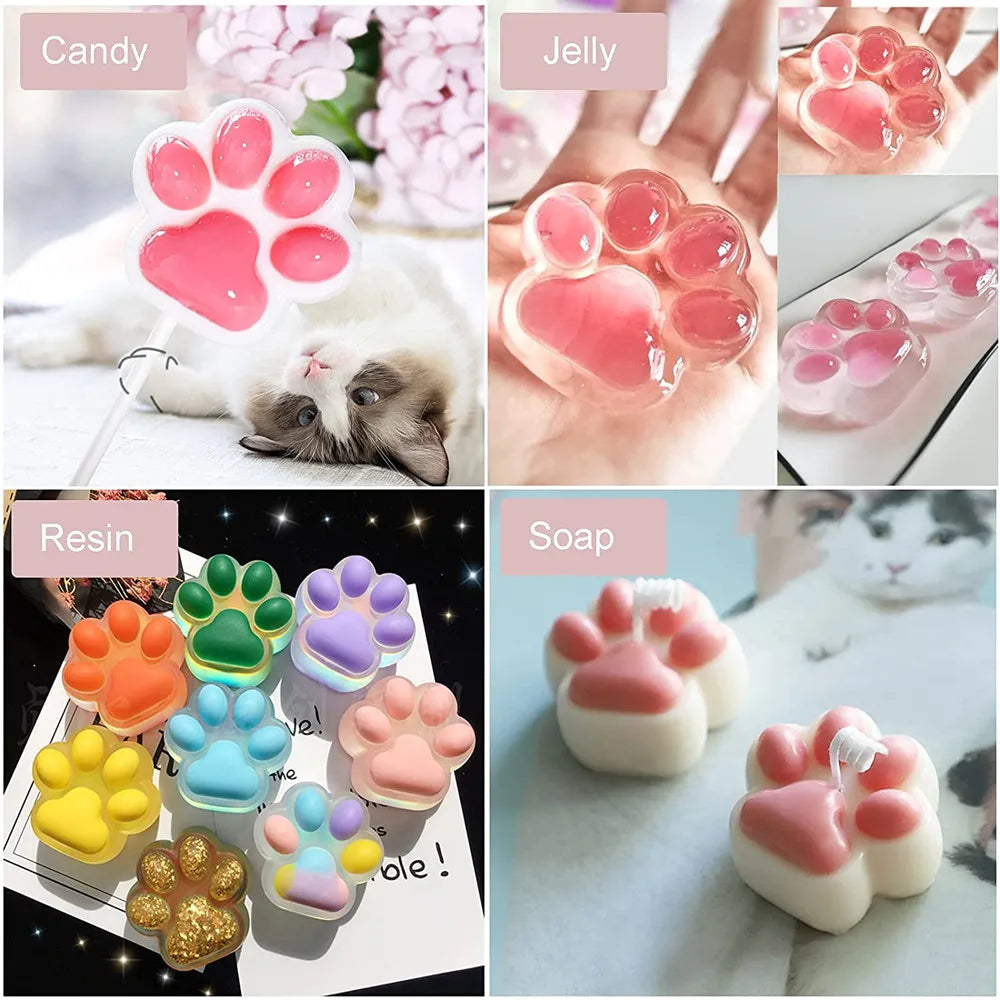 Silicone Paw Cake Bone Chocolate Moulids Non-Stick Food Grade