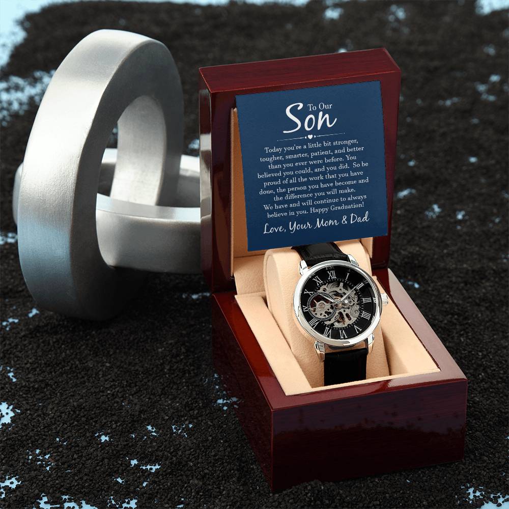 Openwork Watch - For Son From Mom & Dad