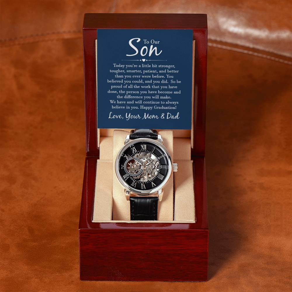 Openwork Watch - For Son From Mom & Dad