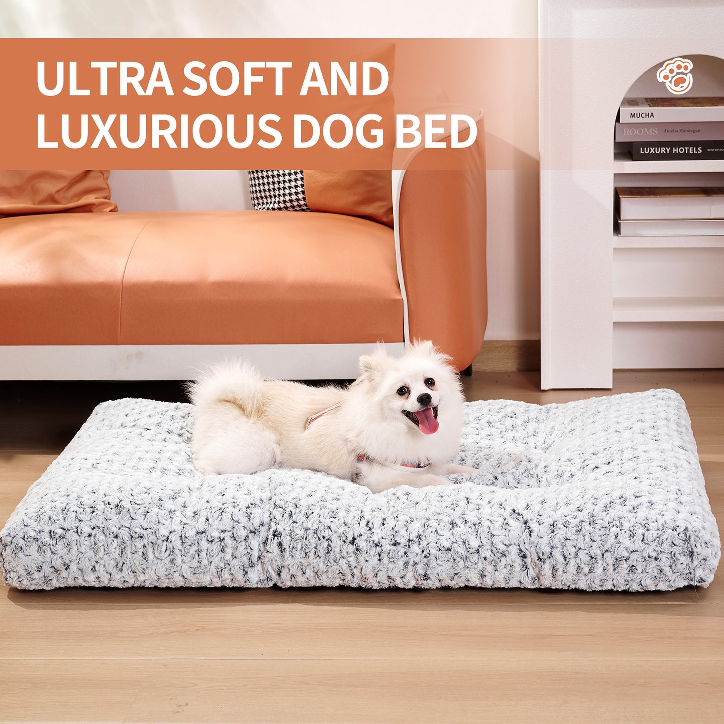 Soft Fluffy Washable Dog Bed