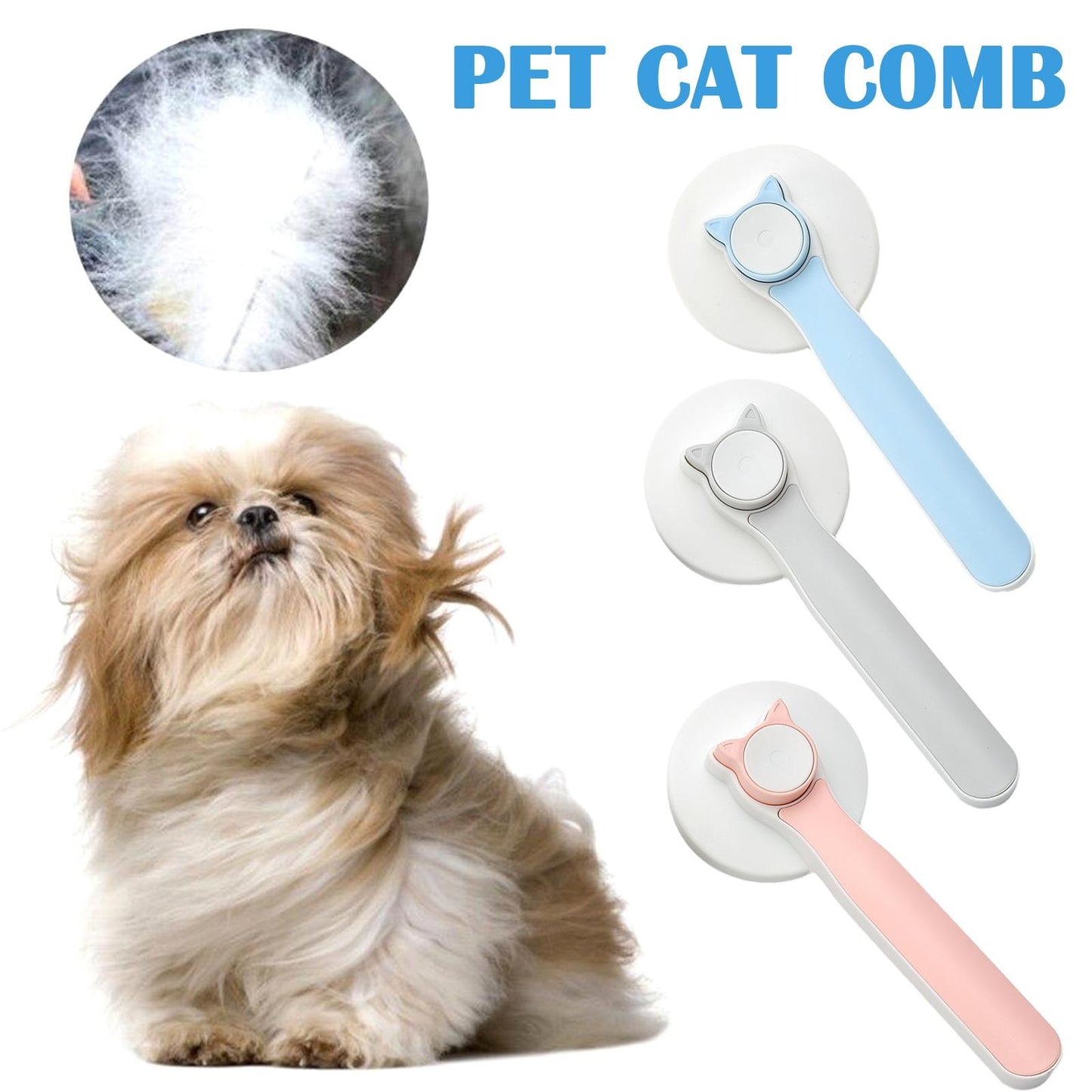 Self Cleaning Dog Cat Slicker Brush