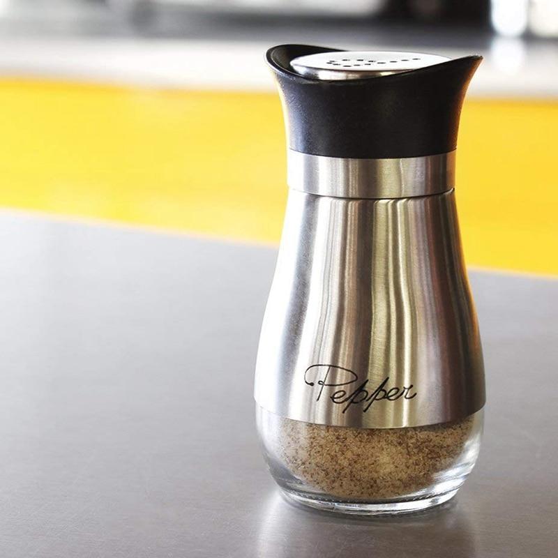 Salt and Pepper Shakers Stainless Steel