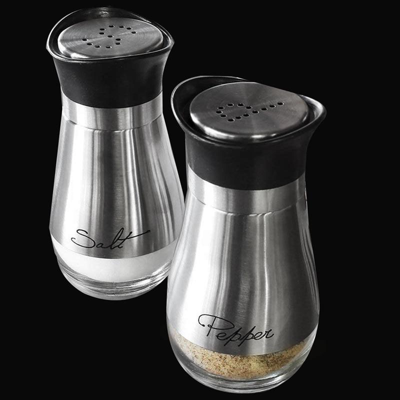 Salt and Pepper Shakers Stainless Steel